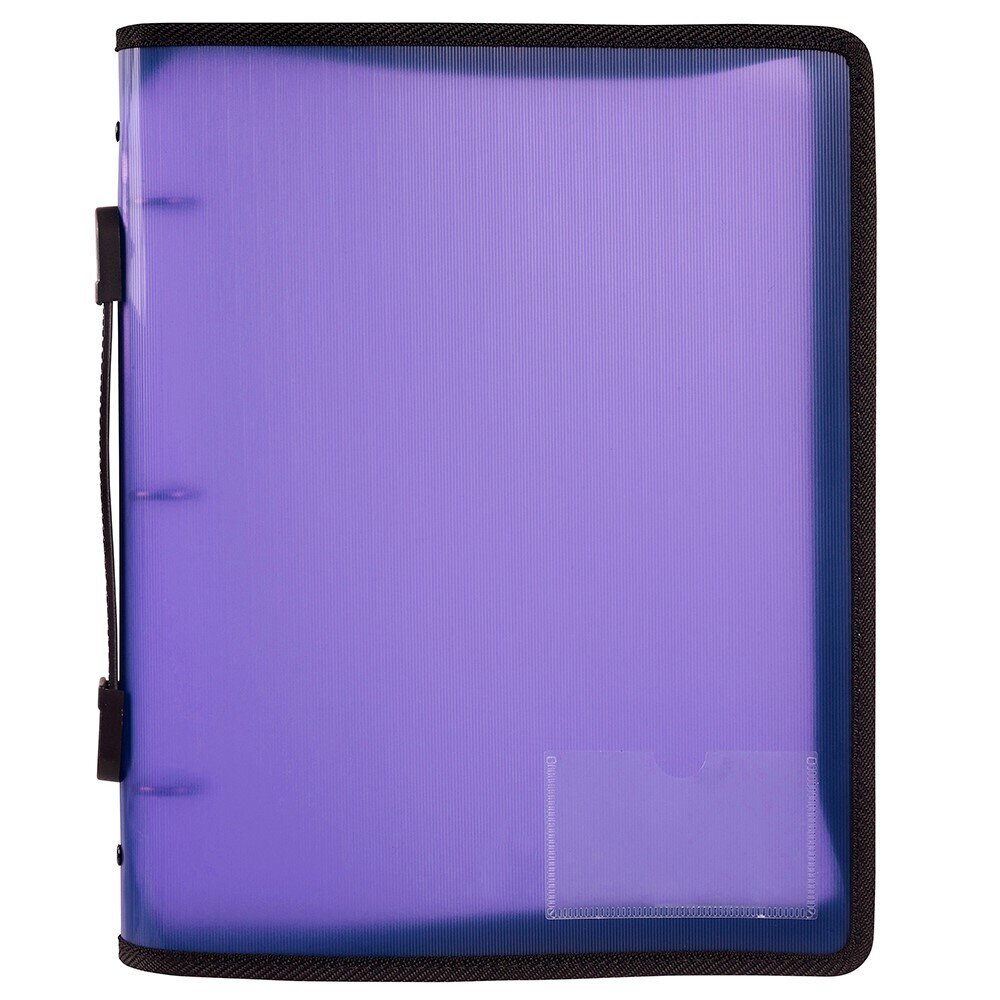 SP- BINDER MARBIG 25MM 3O ZIPPER WITH HANDLE PURPLE