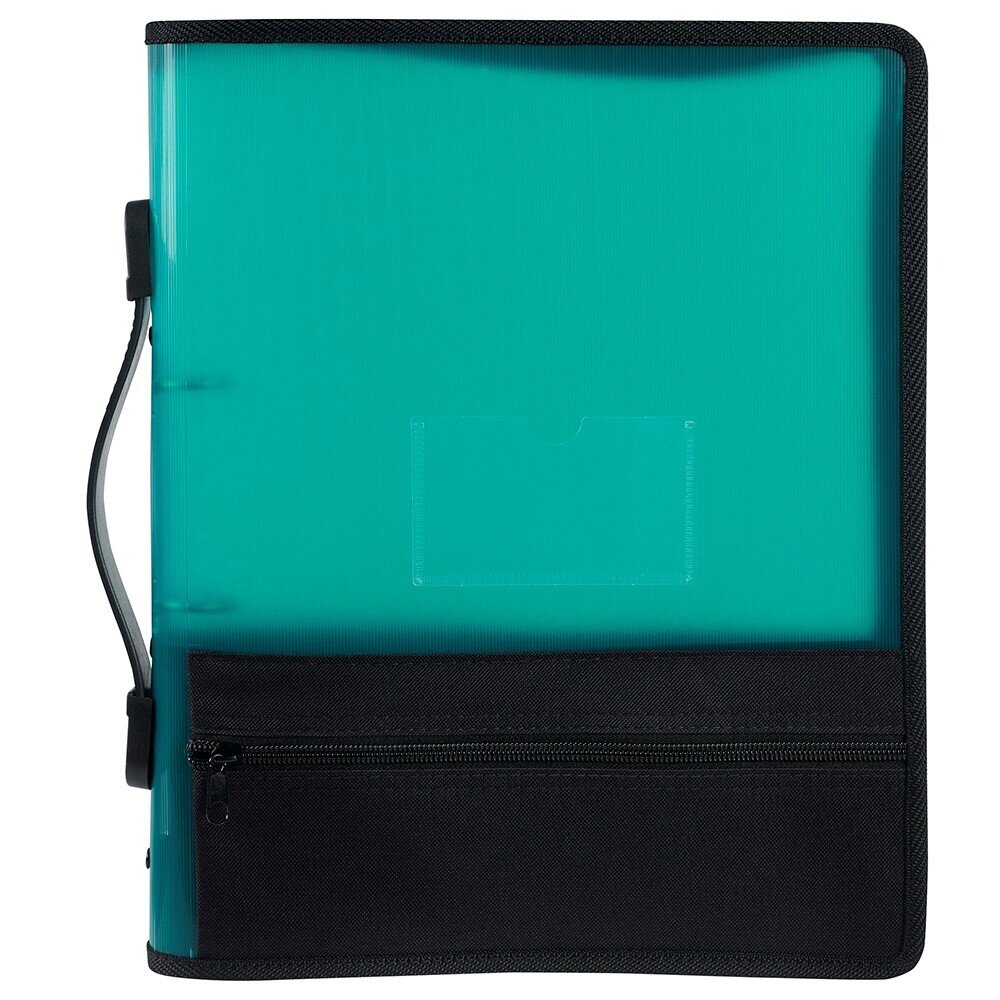 SP- BINDER MARBIG 25MM 2O ZIPPER WITH STORAGE GREEN