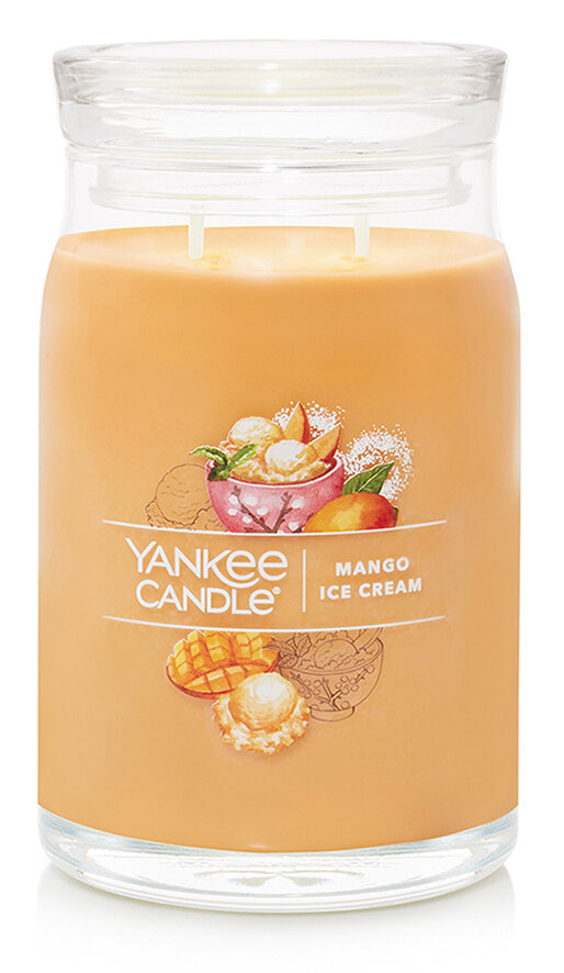 CANDLE YANKEE SIGNATURE LARGE JAR MANGO ICE CREAM