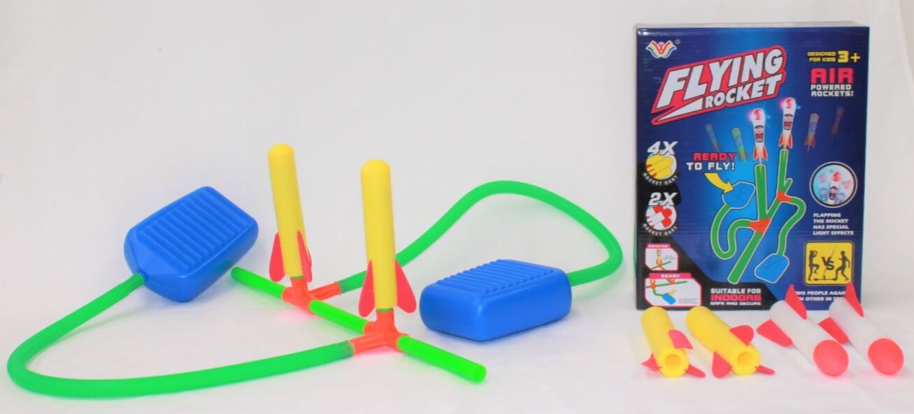 SP- TOY STOMP ROCKET CHALLENGE WITH 6 FOAM ROCKETS