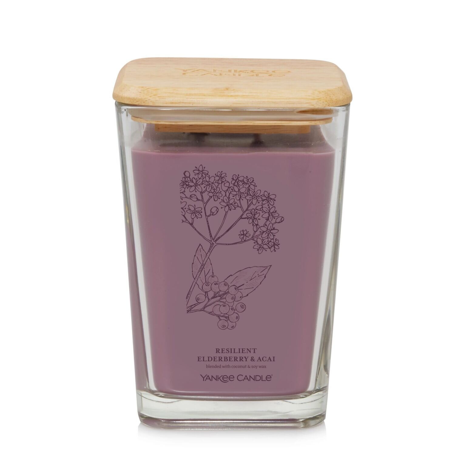 CANDLE YANKEE WELL LIVING LARGE RESILIENT ELDERBERRY & ACAI