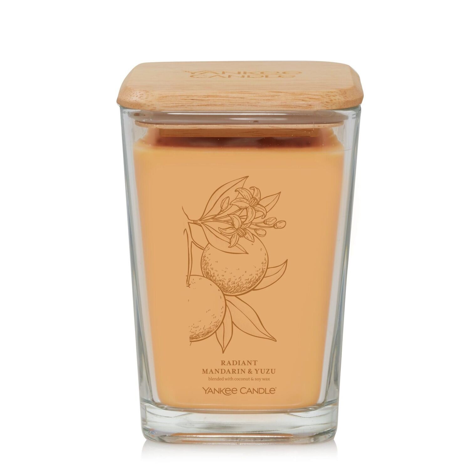 CANDLE YANKEE WELL LIVING LARGE RADIANT MANDARIN & ORANGE
