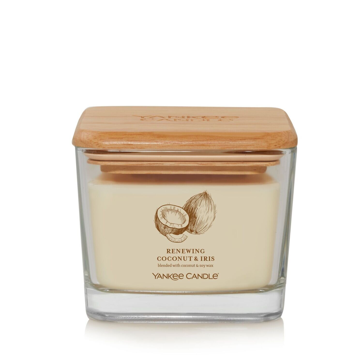 CANDLE YANKEE WELL LIVING MEDIUM RENEWING COCONUT & IRIS