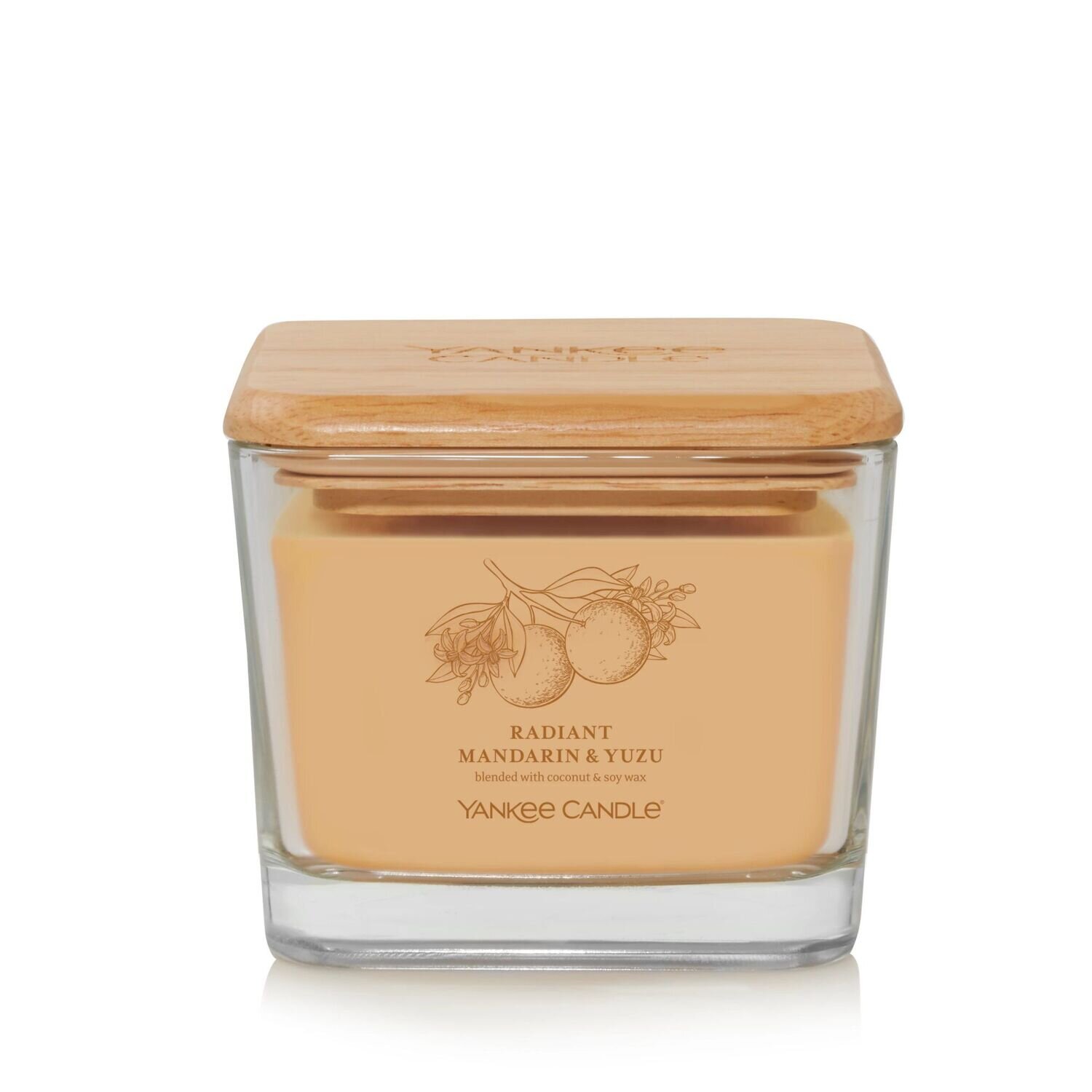 CANDLE YANKEE WELL LIVING MEDIUM RADIANT MANDARIN & ORANGE