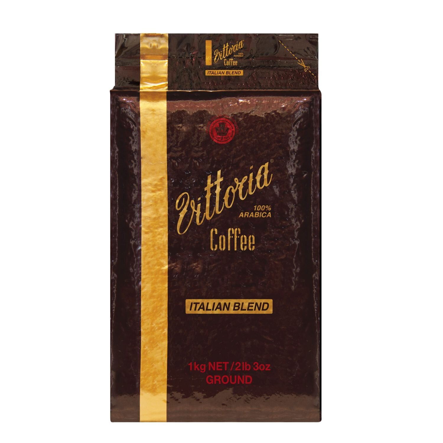 SP- COFFEE GROUND VITTORIA 1KG VITT ITAL BLEND DARK BROWN F&BPG