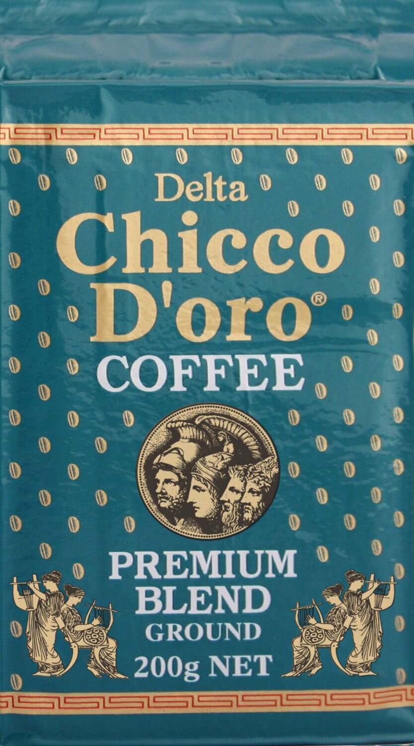 SP- BEANS CHICCO DORO 200G DELTA COFFEE GRND TURQUIOSE VITTORIA F&BPG