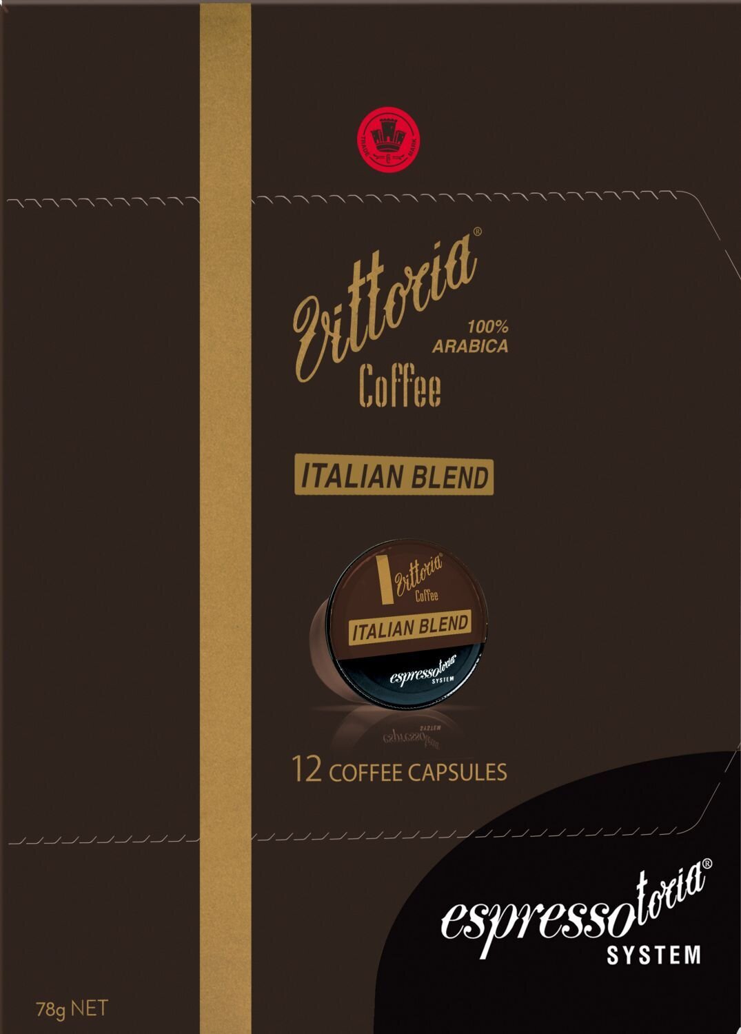 SP- CAPS ESPRESSOTORIA C12 CAPSULES VITTORIA ITALIAN D BRN VITTORIA F&BPG