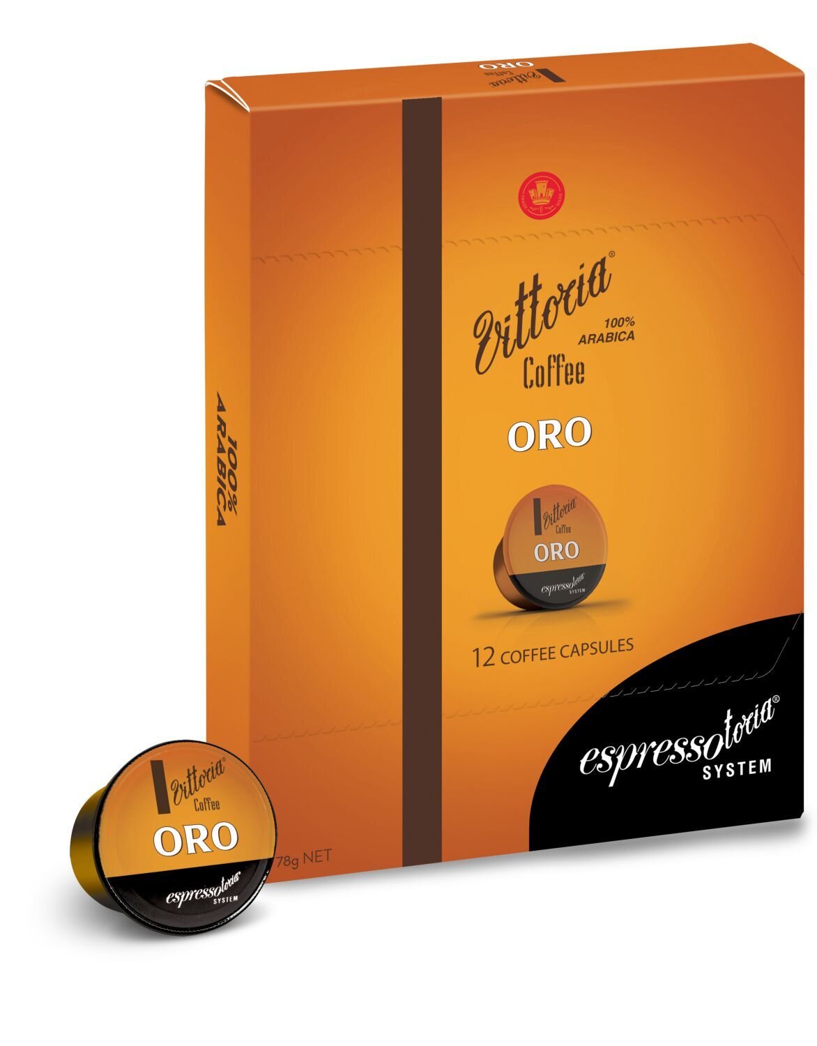 SP- CAPS ESPRESSOTORIA C12 CAPSULES VITT ORO BLEND ORGANGE VITTORIA F&BPG