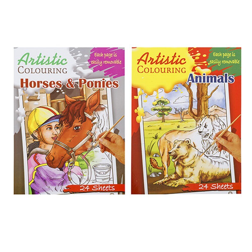 BOOK KIDS COLOURING A4 ARTISTIC 2 ASST 24PG