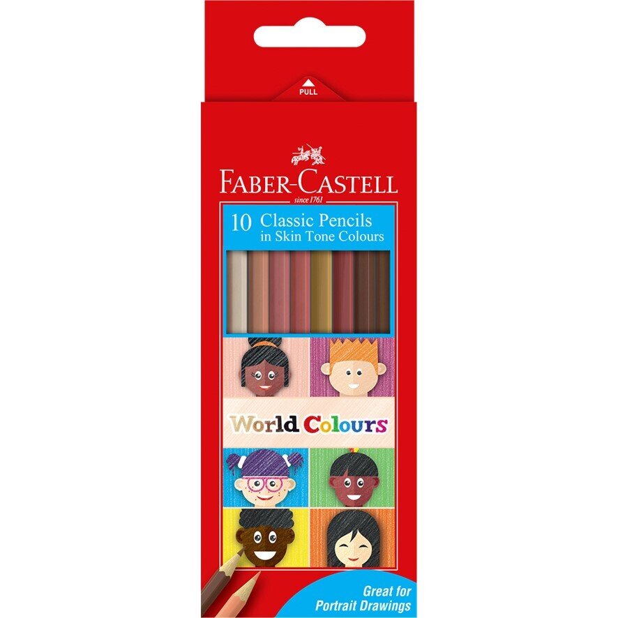 PENCIL COLOURED FABER-CASTELL CLASSIC SKIN TONE PK10