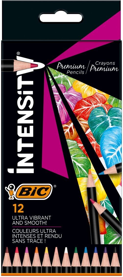 COLOURNG PENCIL BIC ASSORTED PK 12