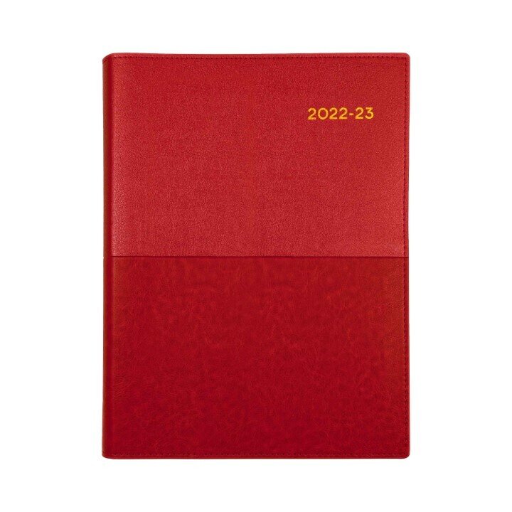 DIARY VANESSA FINANCIAL YEAR 22/23 COLLINS A5 WTV RED