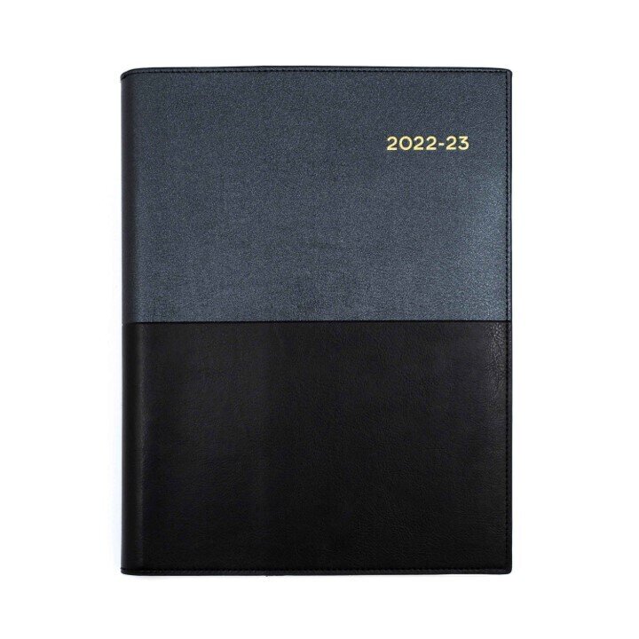 DIARY VANESSA FINANCIAL YEAR 22/23 COLLINS A4 WTV BLACK