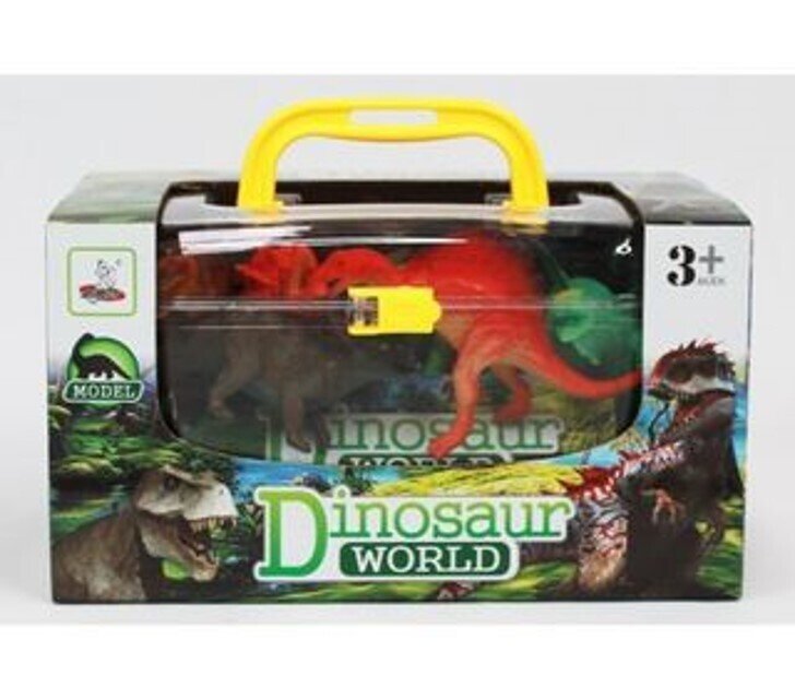 SP- TOY DINOSAUR SMALL CARRY CASE WITH 9 PIECES