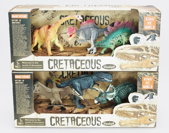SP- TOY DINOSAUR 3 PIECE CRETACEOUS 2 ASST