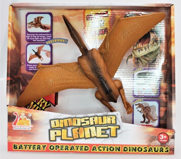 SP- TOY DINOSAUR PTERANODON WITH MOVING PARTS & SOUND
