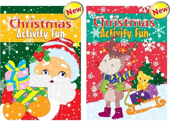 BOOK COLOURING XMAS A4 ACTIVITY 2 ASST 32PG