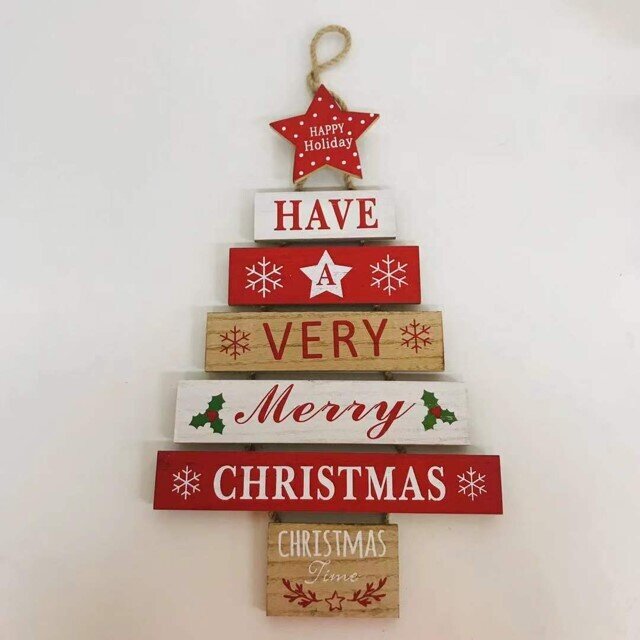 XMAS DECO 41X21CM SIGN HAVE A MERRY CHRISTMAS