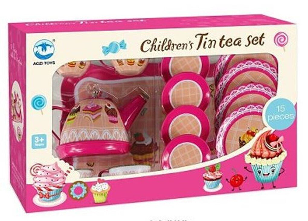 TOY TEA SET SWEET CUP CAKE 15 PIECE