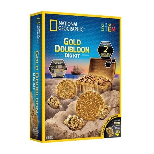 TOY NATIONAL GEO DIG KIT GOLD DOUBLOON