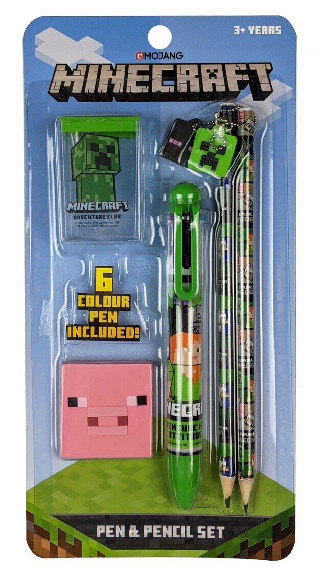 STATIONERY SET MINECRAFT PEN & PENCIL SET