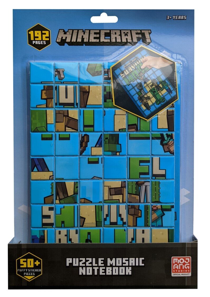 BOOK ACTIVITY MINECRAFT PUZZLE MOSAIC NOTEBOOK