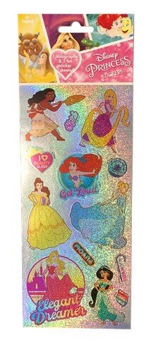 STICKERS PRINCESSES 3 PACK HOLOGRAPHIC