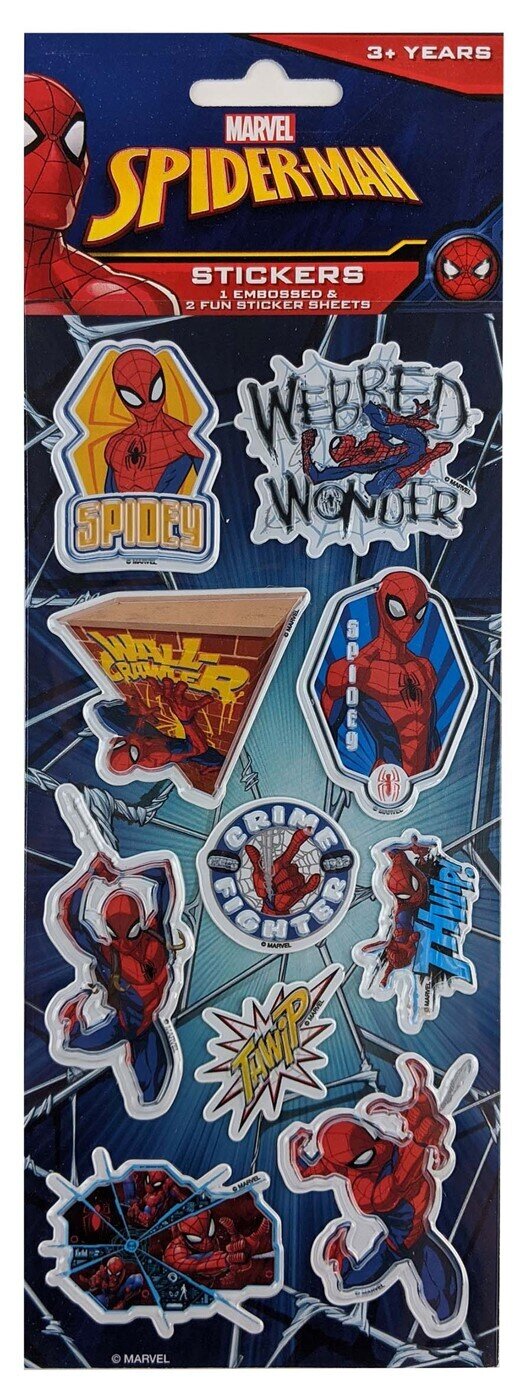 STICKERS SPIDERMAN 3 PACK EMBOSSED
