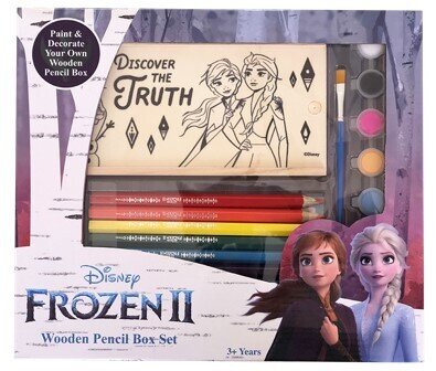 PENCIL COLOURED FROZEN II WOODEN BOX SET