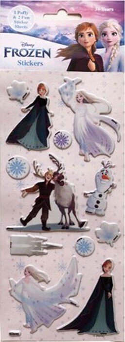 STICKERS FROZEN II 3 PACK PUFFY