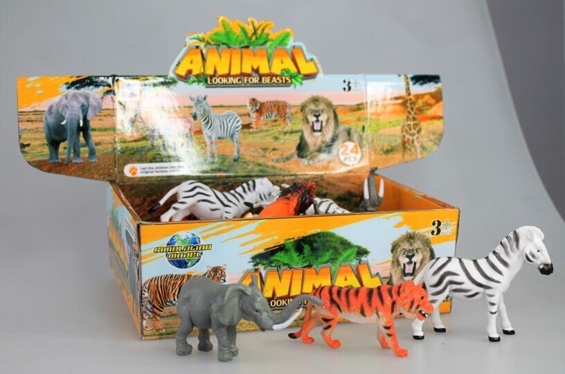 TOY WILD ANIMALS FIGURINES ASST