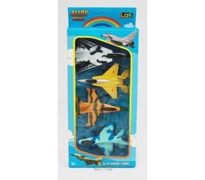 TOY FIGHTER JETS 4 PACK OF DIE-CAST