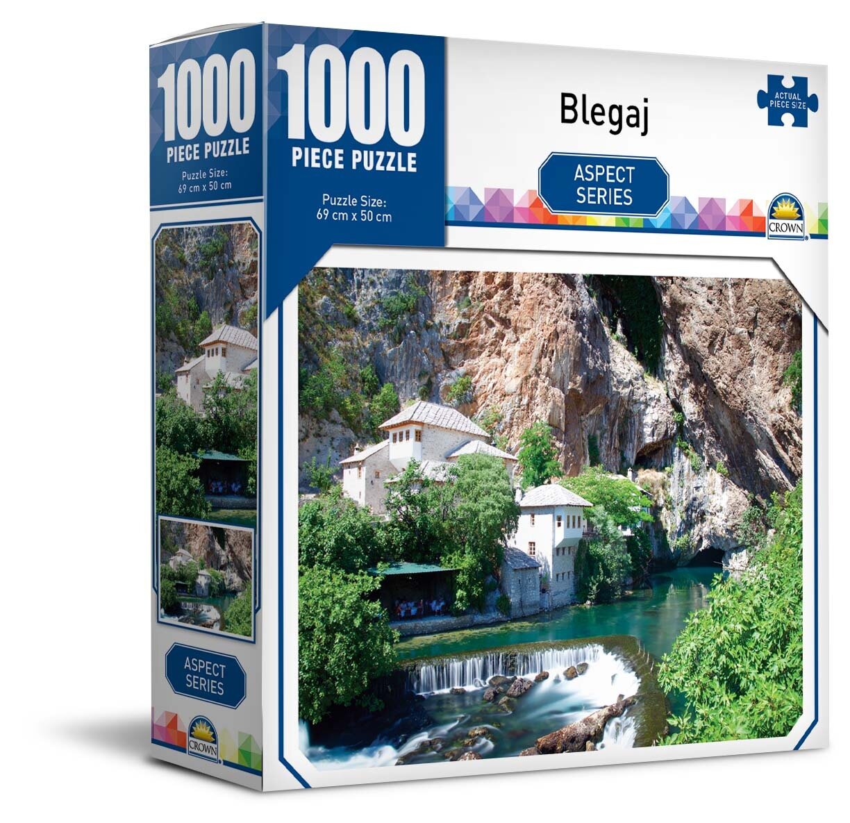 JIGSAW PUZZLE CROWN 1000PCE ASPECT SERIES 1 3 ASST
