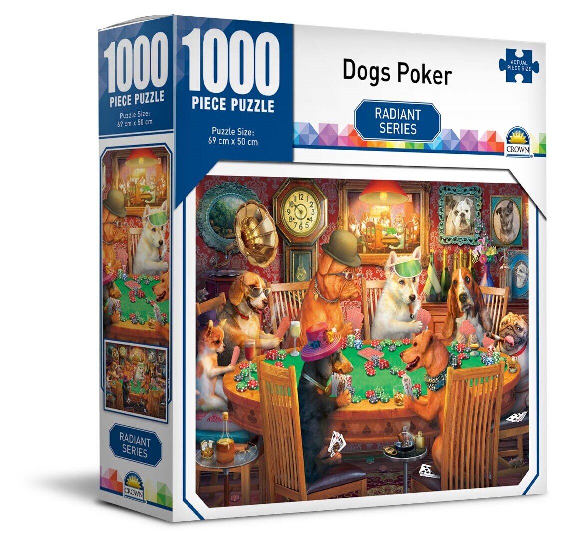 JIGSAW PUZZLE CROWN 1000PCE RADIANT SERIES 2 3 ASST
