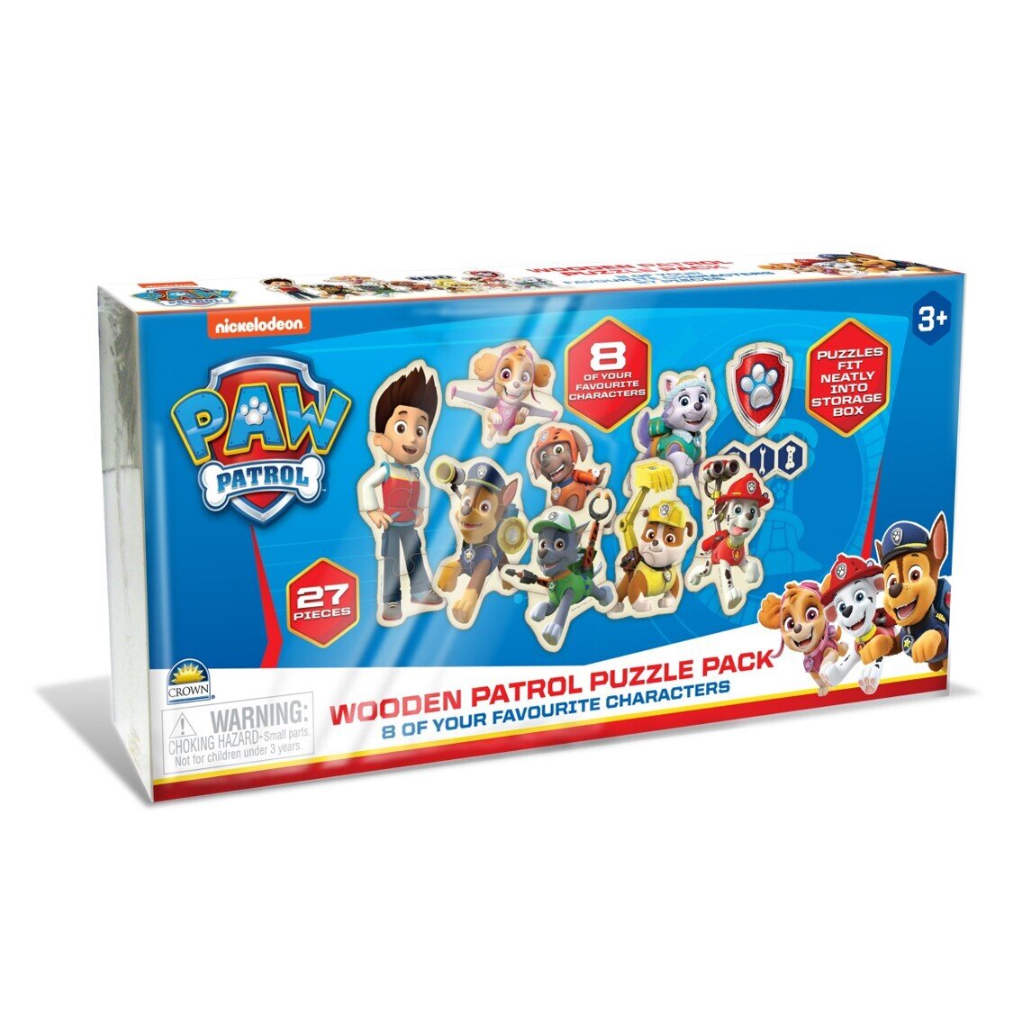 JIGSAW PUZZLE PAW PATROL WOODEN FAMILY 27PCE