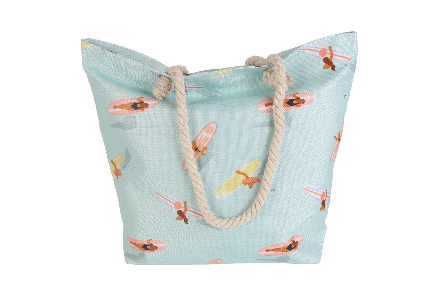 BEACH BAG GOODVIBES 50X45X15CM WITH INNER ZIP SUNDAY SURF