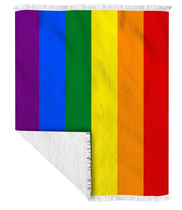 PICNIC THROW GOODVIBES 180X150CM 300GSM RAINBOW