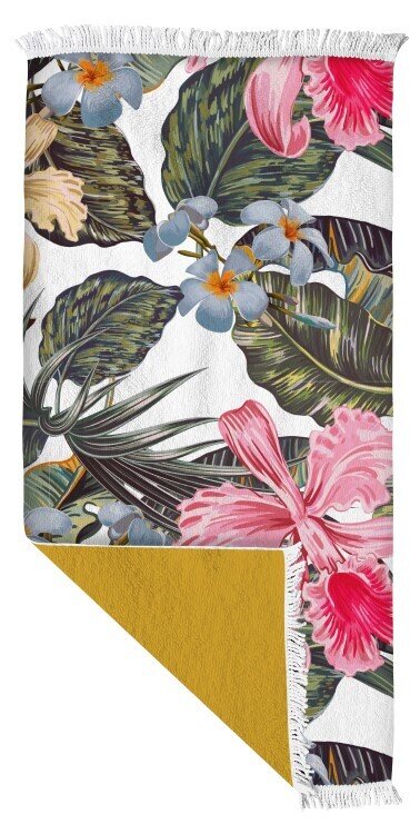 BEACH TOWEL GOODVIBES 160X80CM 300GSM DOUBLE SIDED HIBISCUS SHORE