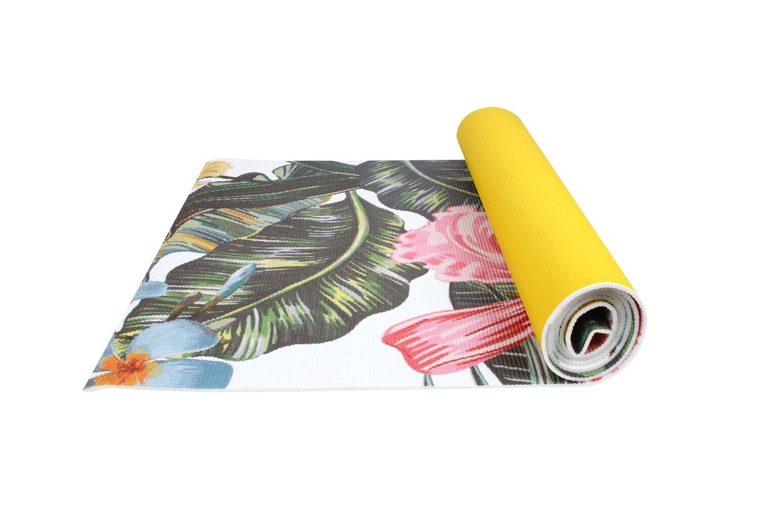 YOGA MATS GOODVIBES 173X61CM 4MM THICKNESS HIBISCUS SHORE