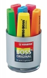 HIGHLIGHTER STABILO BOSS CUP OF 6