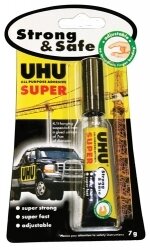 GLUE UHU SUPER STRONG & SAFE 7G