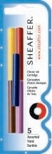 INK CARTRIDGE SHEAFFER SKRIP JB/BL/R/G/L H/SELL PK5