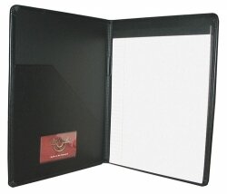 SP- PAD & NOTE HOLDER WATERVILLE ROUNDED CORNERS BLACK