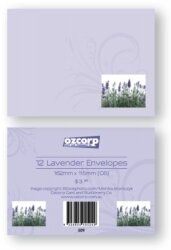 ENVELOPE OZCORP C6 LAVENDER PK12