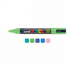 MARKER UNI POSCA PC5M ASST NEW COLOURS BX12