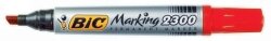 MARKER BIC MARKING 2300 PERMANENT 3.1-5.3MM CHISEL TIP RED