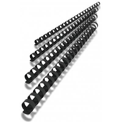 BINDING COMBS 6MM BLACK BX100