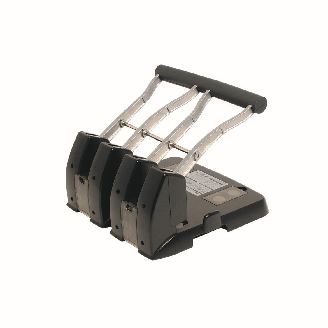 SP- PUNCH REXEL 4 HOLE POWER SIL/BLK 150SHT