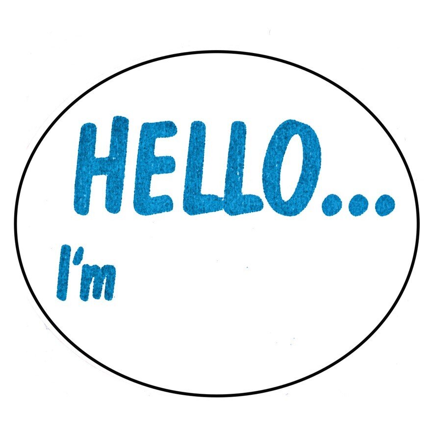 LABEL AVERY DISP 58X43 HELLO I'M DMO5843HE