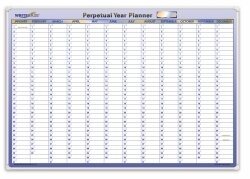 PLANNER PERPETUAL YEAR WRITERAZE 700X1000MM